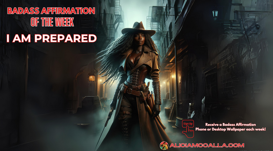 a badass Black woman in her 30s depicted as a monster slayer.