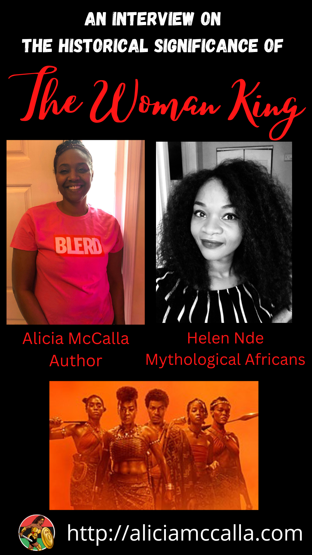 Author Alicia McCalla and Helen Nde