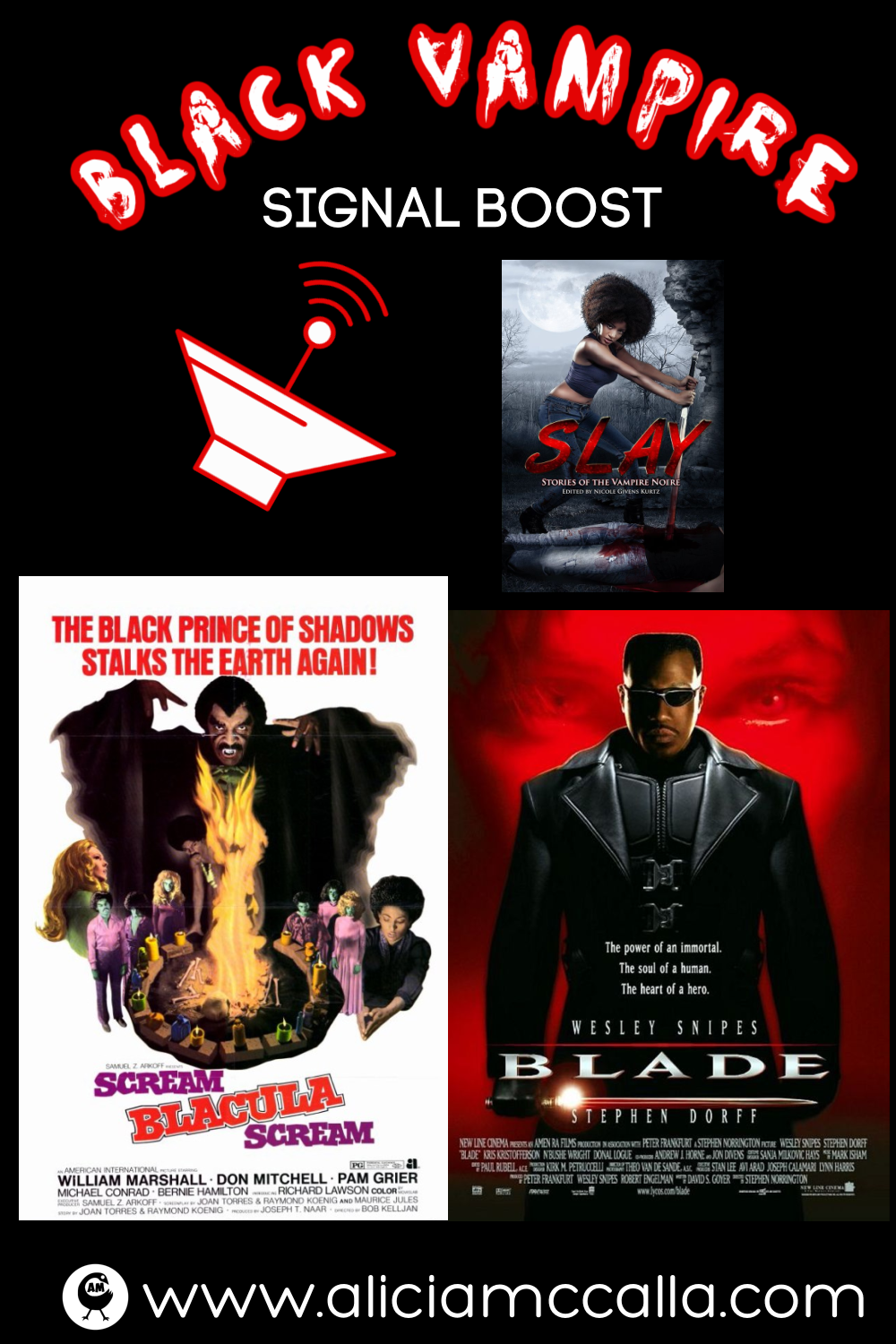 Black Vampire Signal Boost Blacula & Blade