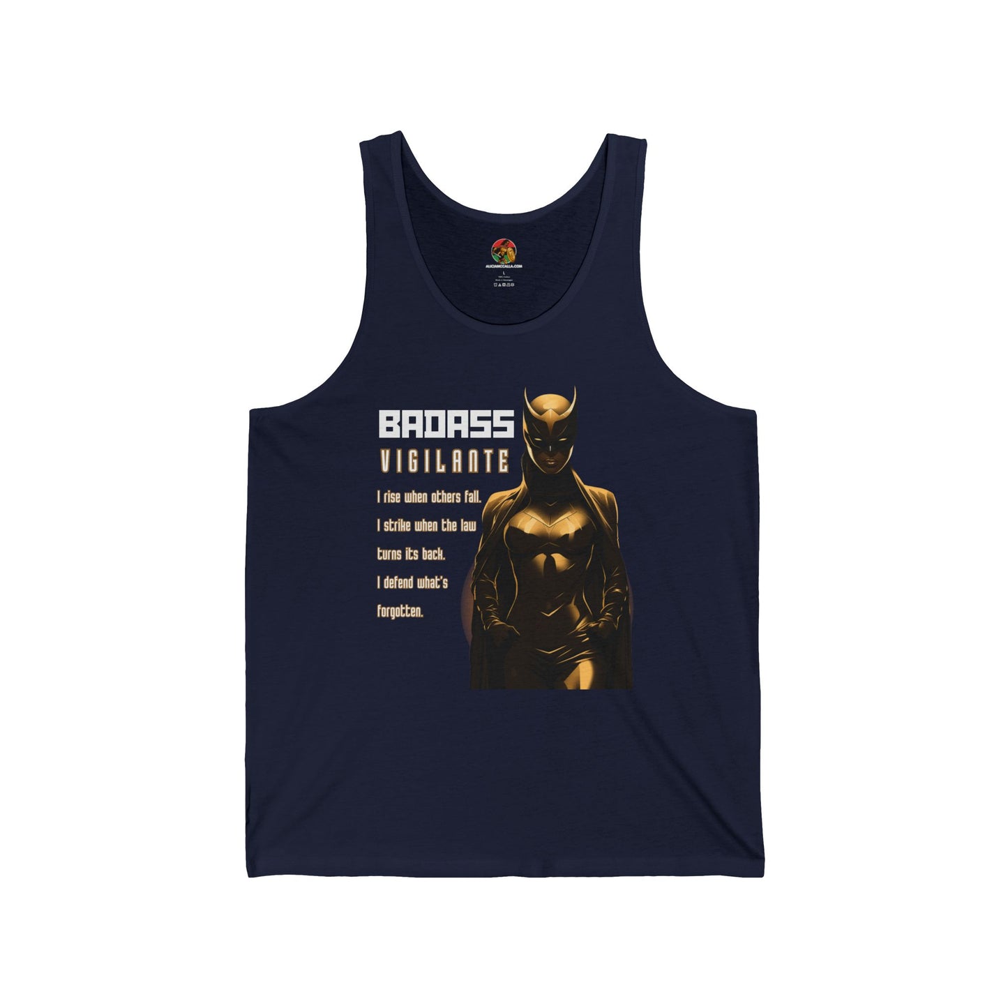 Badass Vigilante | Adult Unisex Jersey Tank | Summer Superhero Fashion
