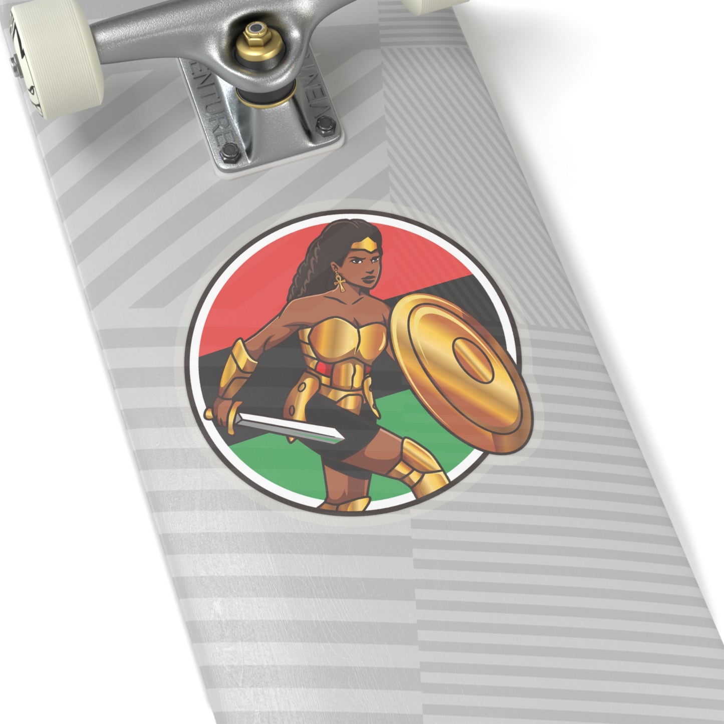 BADASS WARRIOR WOMAN | Kiss-Cut Stickers | African American Stickers