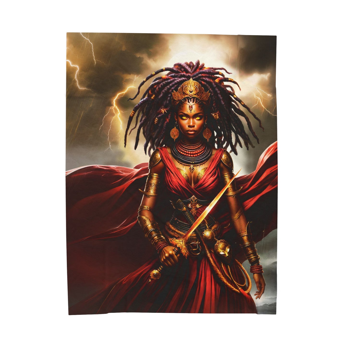 OYA WARRIOR GODDESS | Velveteen Reading Blanket