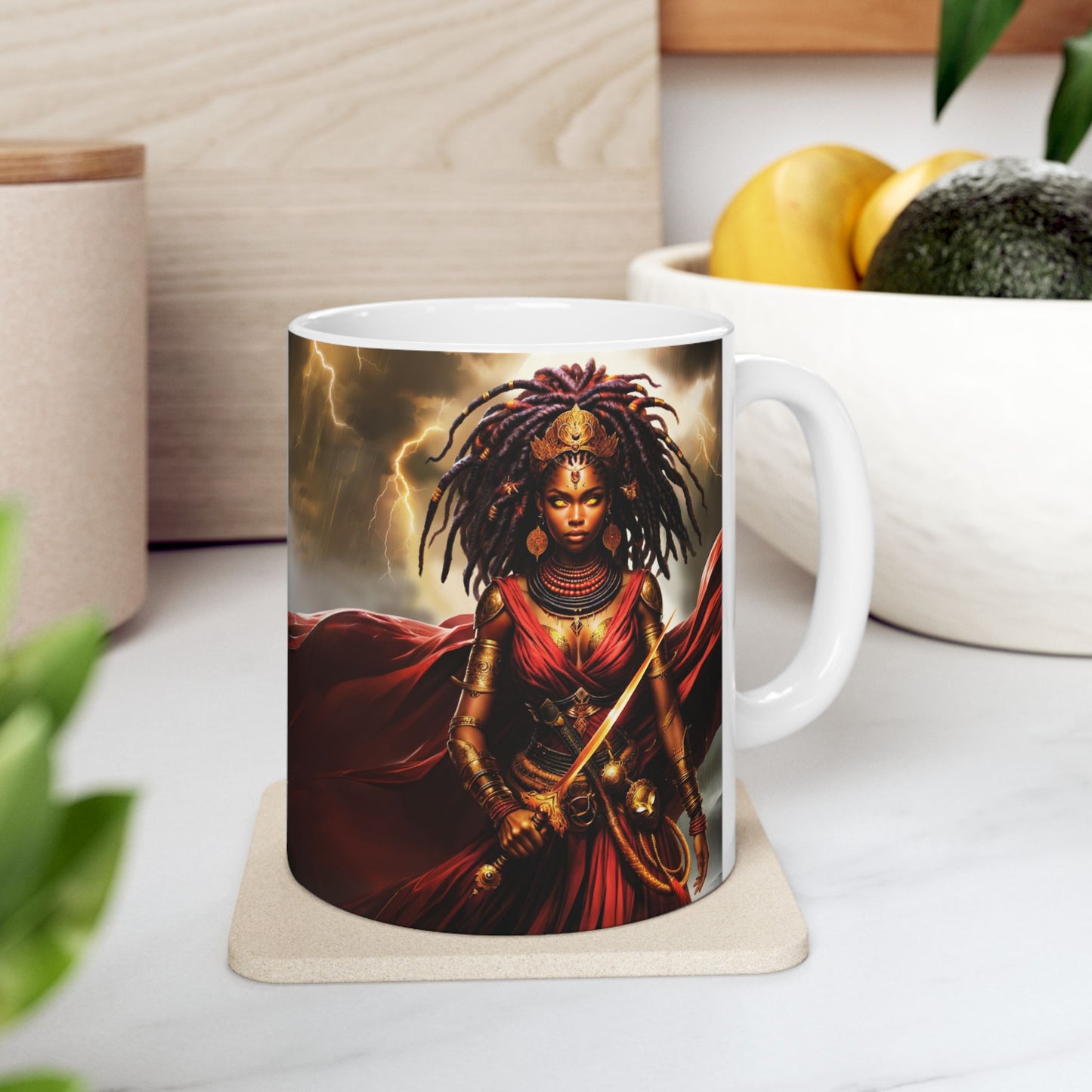 OYA IN TRADITIONAL COLORS | Ceramic Mug, (11oz, 15oz) | SENTINEL SUPERHERO VIGILANTE COLLECTION