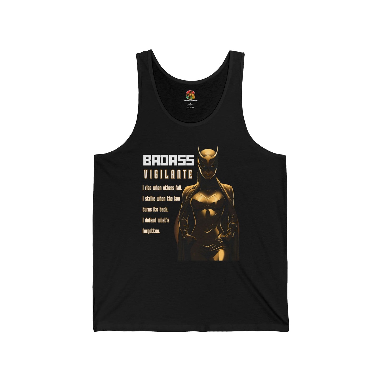 Badass Vigilante | Adult Unisex Jersey Tank | Summer Superhero Fashion