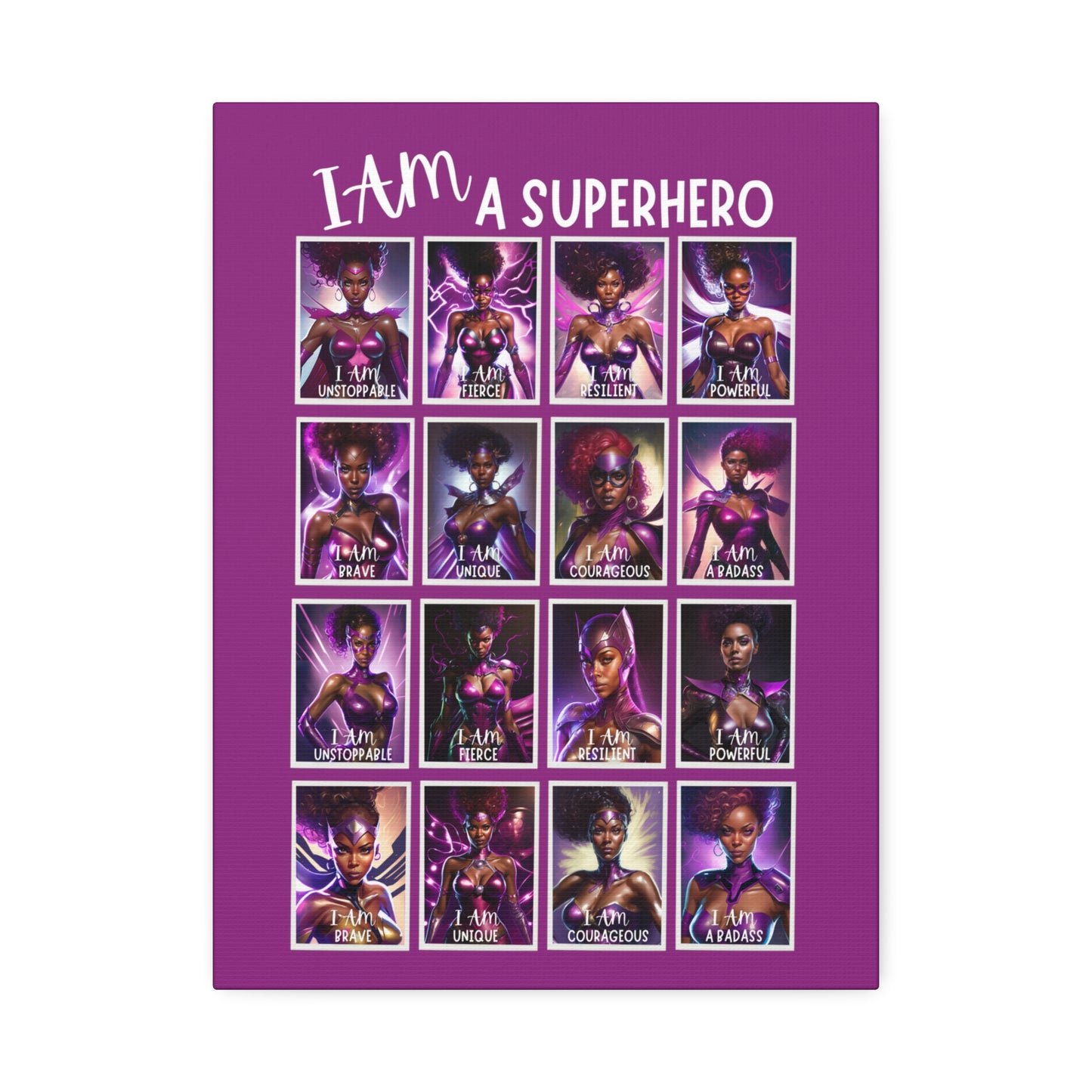 I AM A SUPERHERO | Canvas Stretched, 1.5'' | Affirmations Accessories