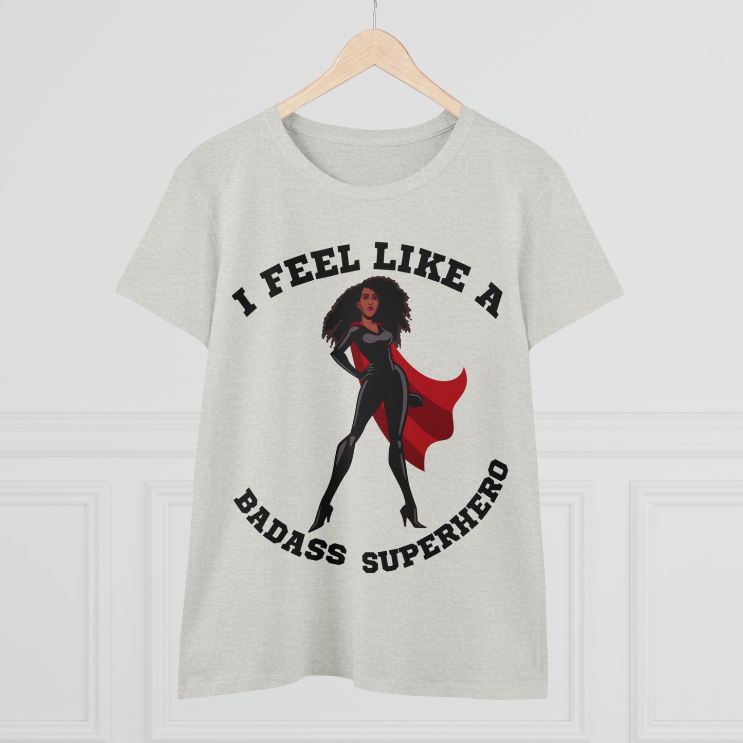 Badass Superhero Collection | Adult Women's Midweight Cotton Tee | Superhero Fashion