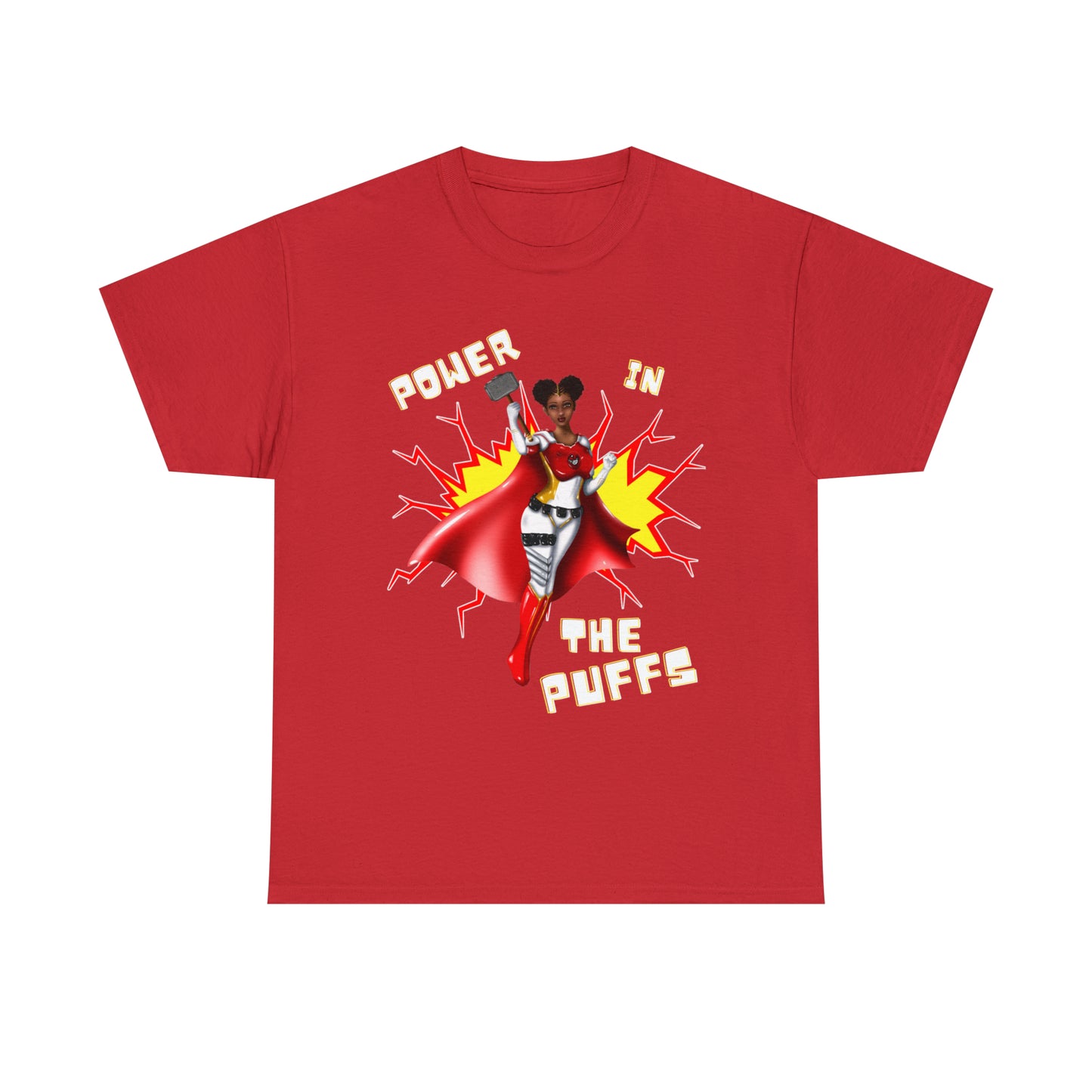 Power in the Puffs | Adult Unisex Heavy Cotton Tee | Superhero Fashion