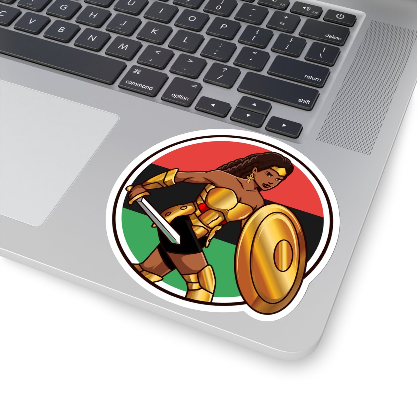 BADASS WARRIOR WOMAN | Kiss-Cut Stickers | African American Stickers