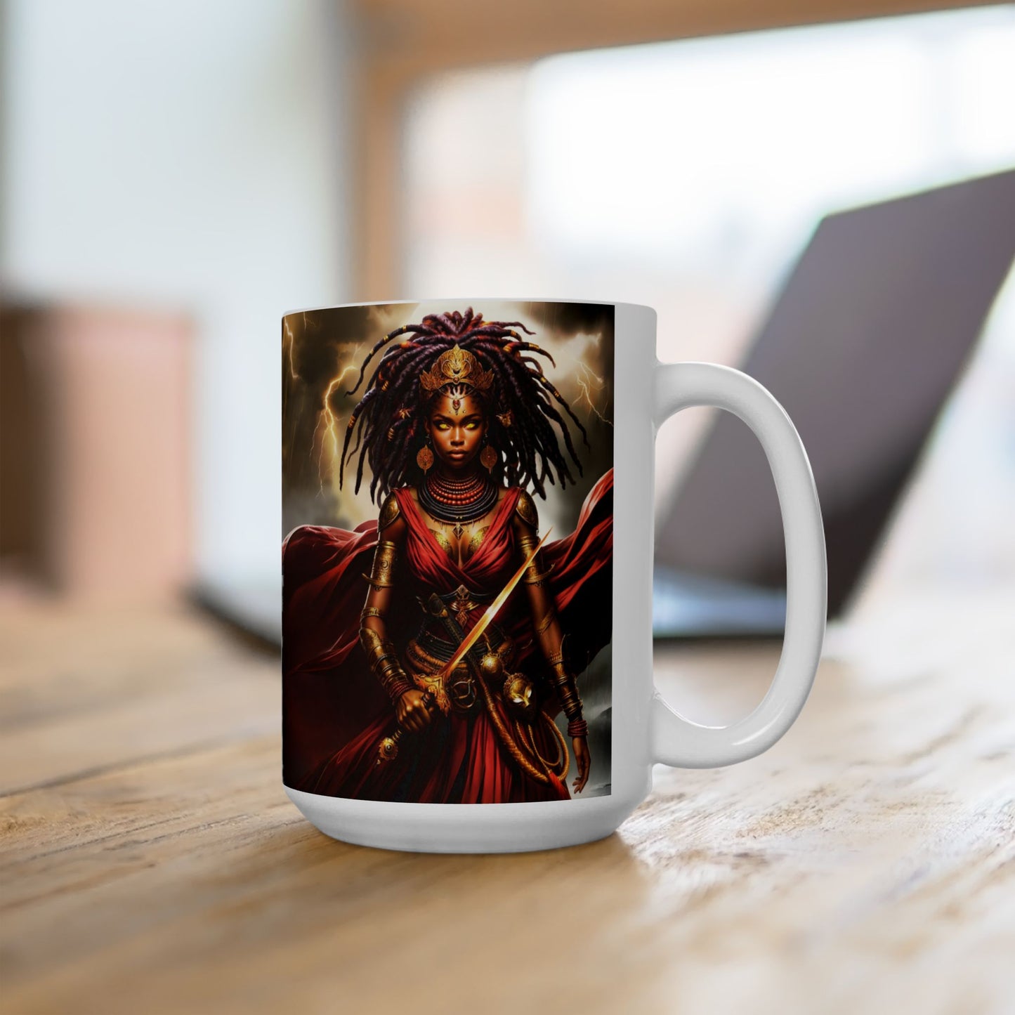 OYA IN TRADITIONAL COLORS | Ceramic Mug, (11oz, 15oz) | SENTINEL SUPERHERO VIGILANTE COLLECTION