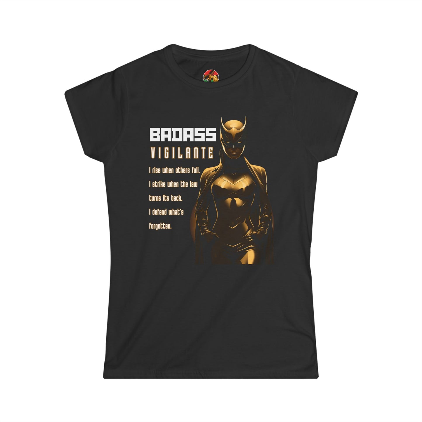 Badass Vigilante | Adult Women's Softstyle Tee | Badass Black Women Collection