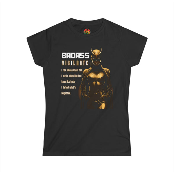 Badass Vigilante | Adult Women's Softstyle Tee | Badass Black Women Collection Badass Vigilante | Adult Women's Softstyle Tee | Badass Black Women Collection