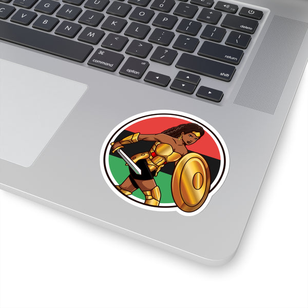 BADASS WARRIOR WOMAN | Kiss-Cut Stickers | African American Stickers BADASS WARRIOR WOMAN | Kiss-Cut Stickers | African American Stickers