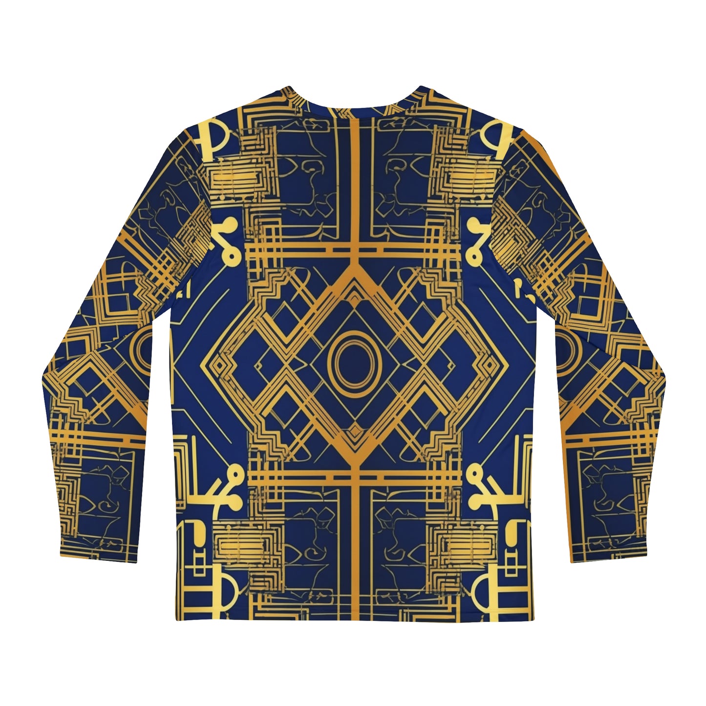 AFROFUTURISTIC KENTE 'THE DIGITAL MATRIX' | Adult Men's Long Sleeve Shirt | BLACK HISTORY 365 COLLECTION