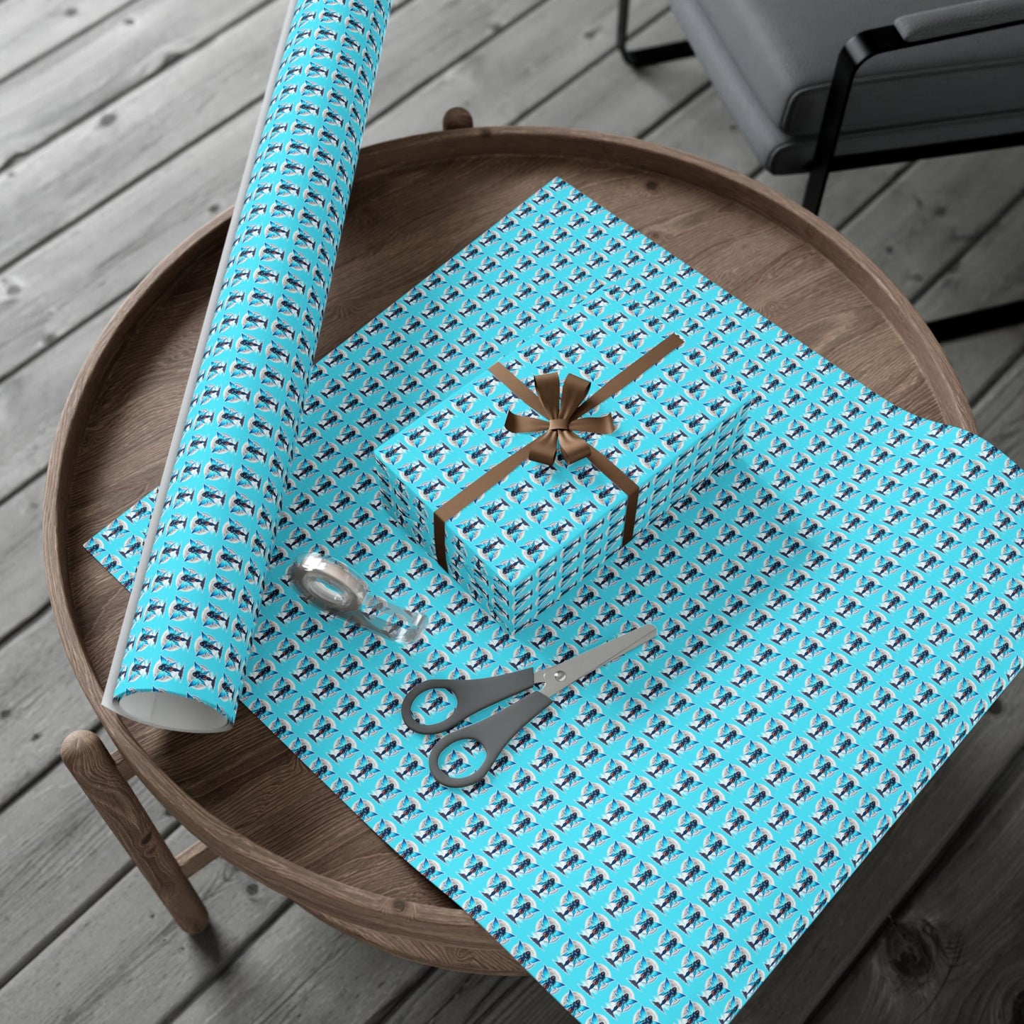 CELESTIAL BLUE FAIRY WARRIOR |  Gift Wrap | Turquoise Sky Edition