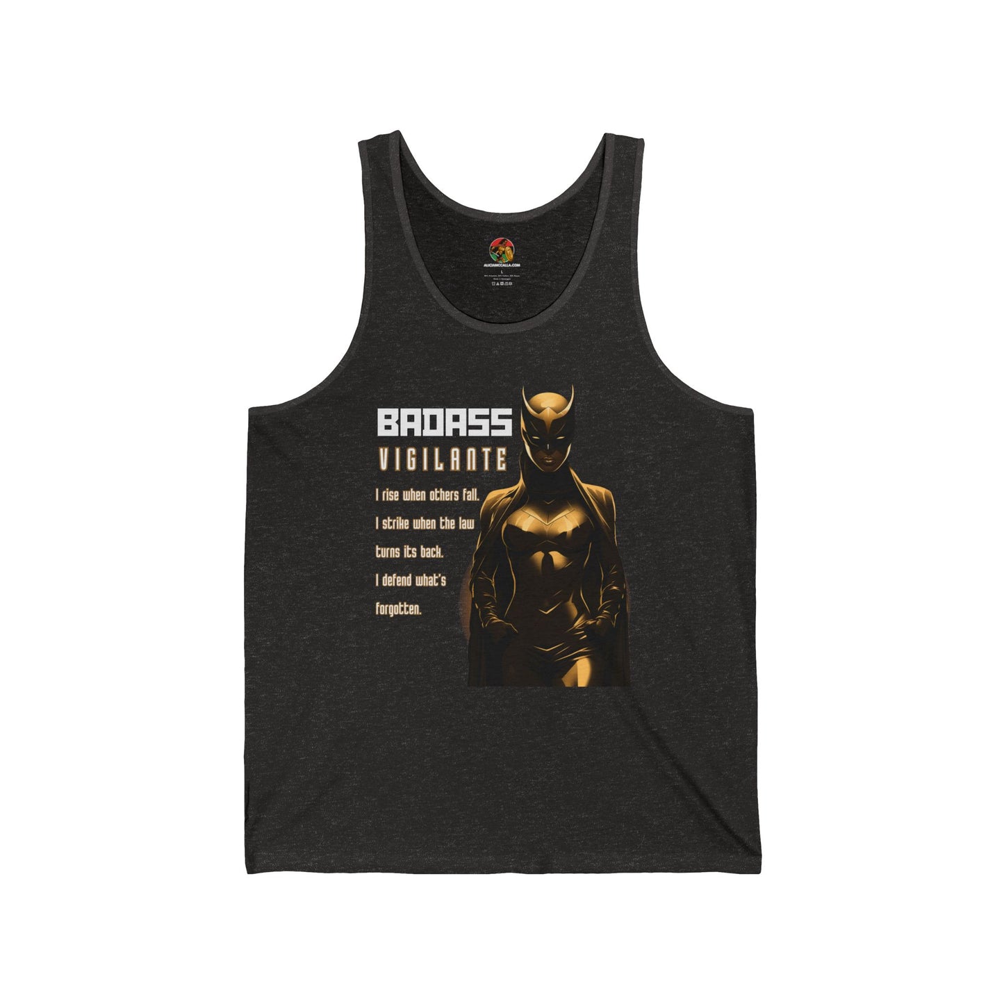 Badass Vigilante | Adult Unisex Jersey Tank | Summer Superhero Fashion