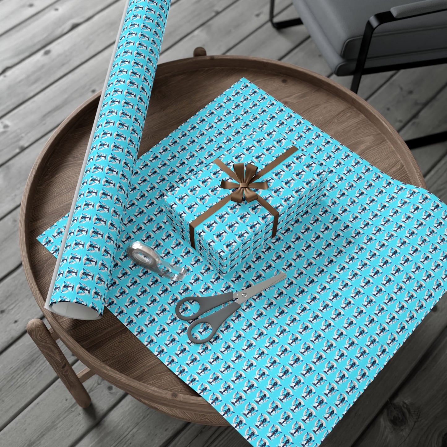 CELESTIAL BLUE FAIRY WARRIOR |  Gift Wrap | Turquoise Sky Edition