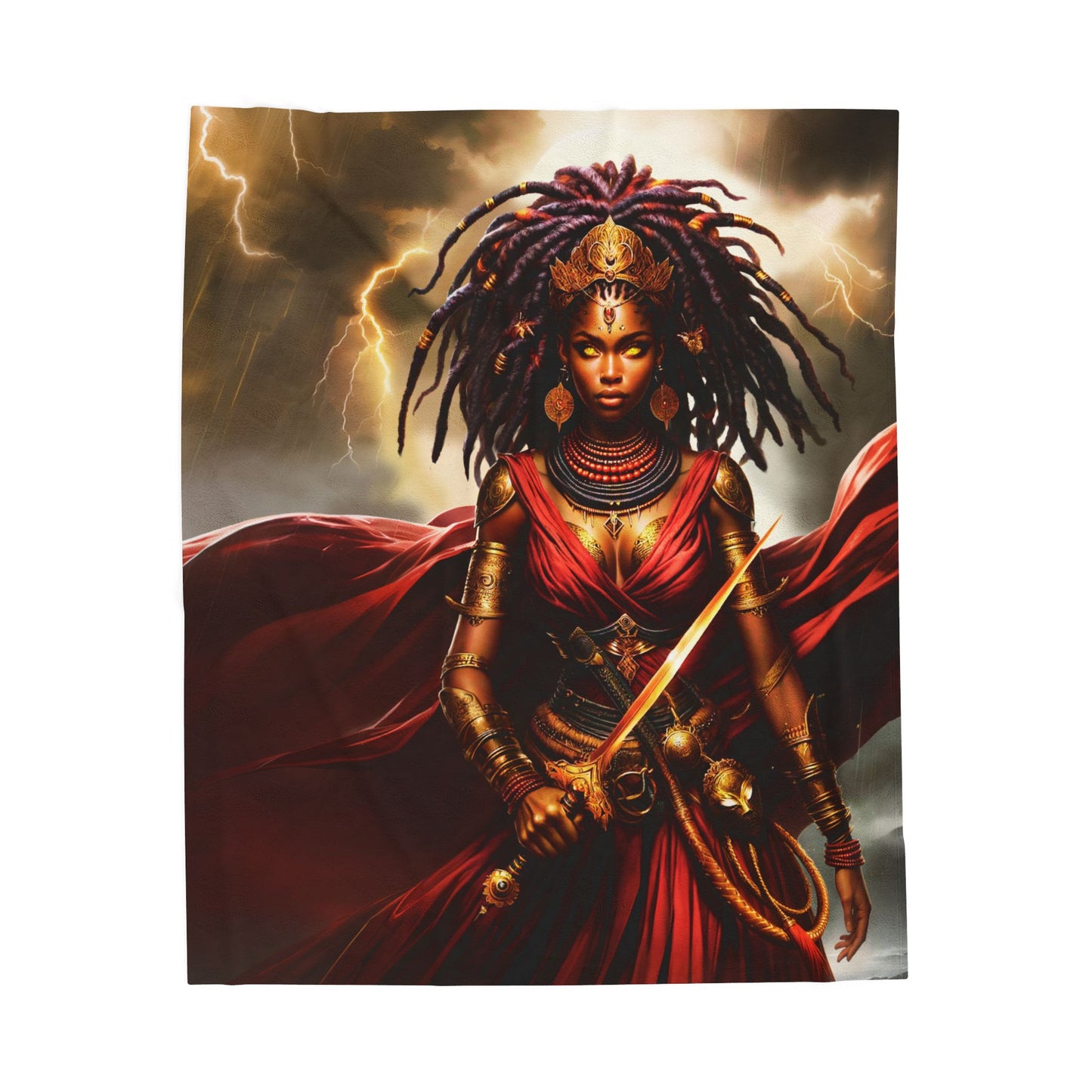 OYA WARRIOR GODDESS | Velveteen Reading Blanket