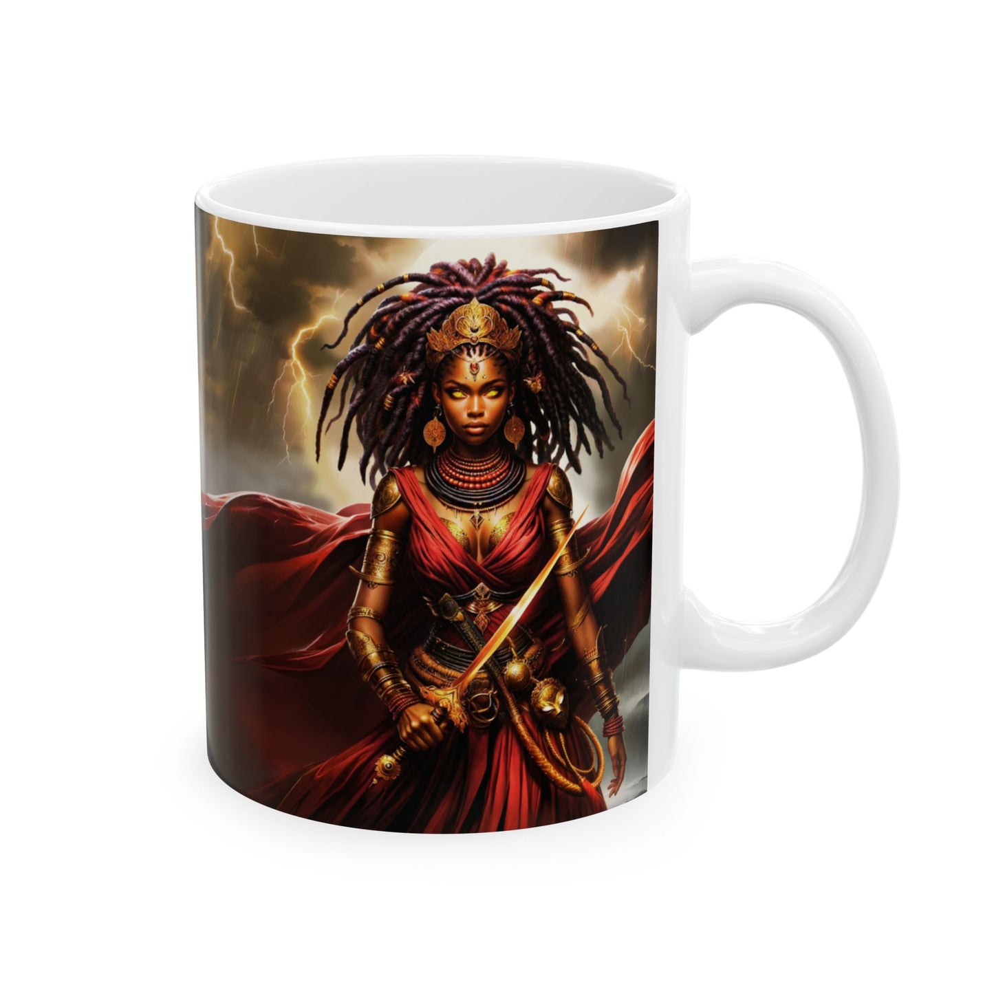 OYA IN TRADITIONAL COLORS | Ceramic Mug, (11oz, 15oz) | SENTINEL SUPERHERO VIGILANTE COLLECTION