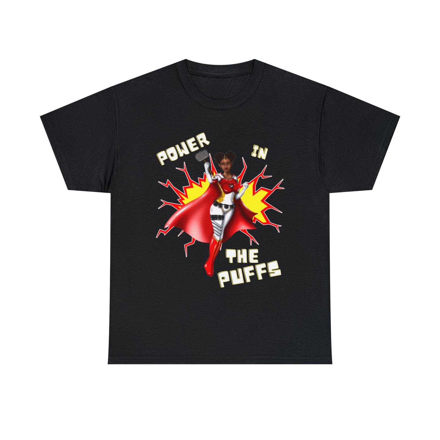 Power in the Puffs | Adult Unisex Heavy Cotton Tee | Superhero Fashion