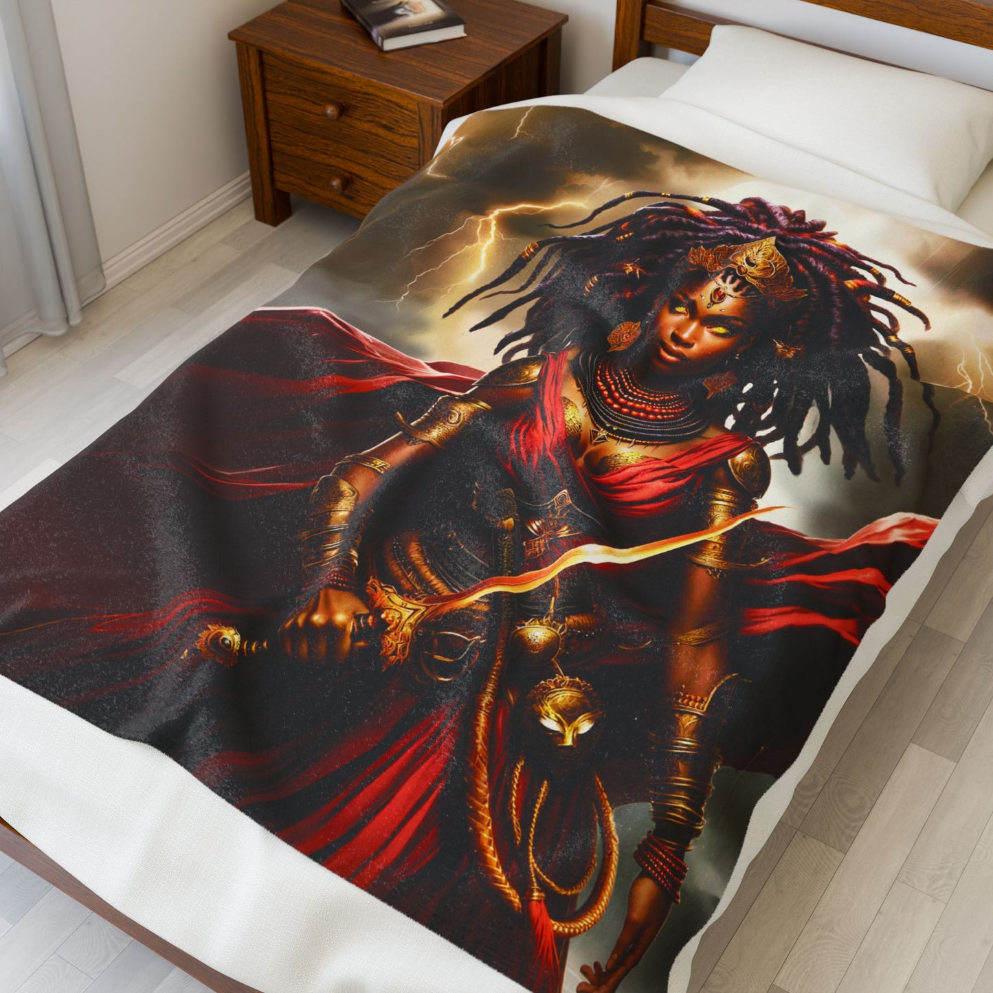 OYA WARRIOR GODDESS | Velveteen Reading Blanket