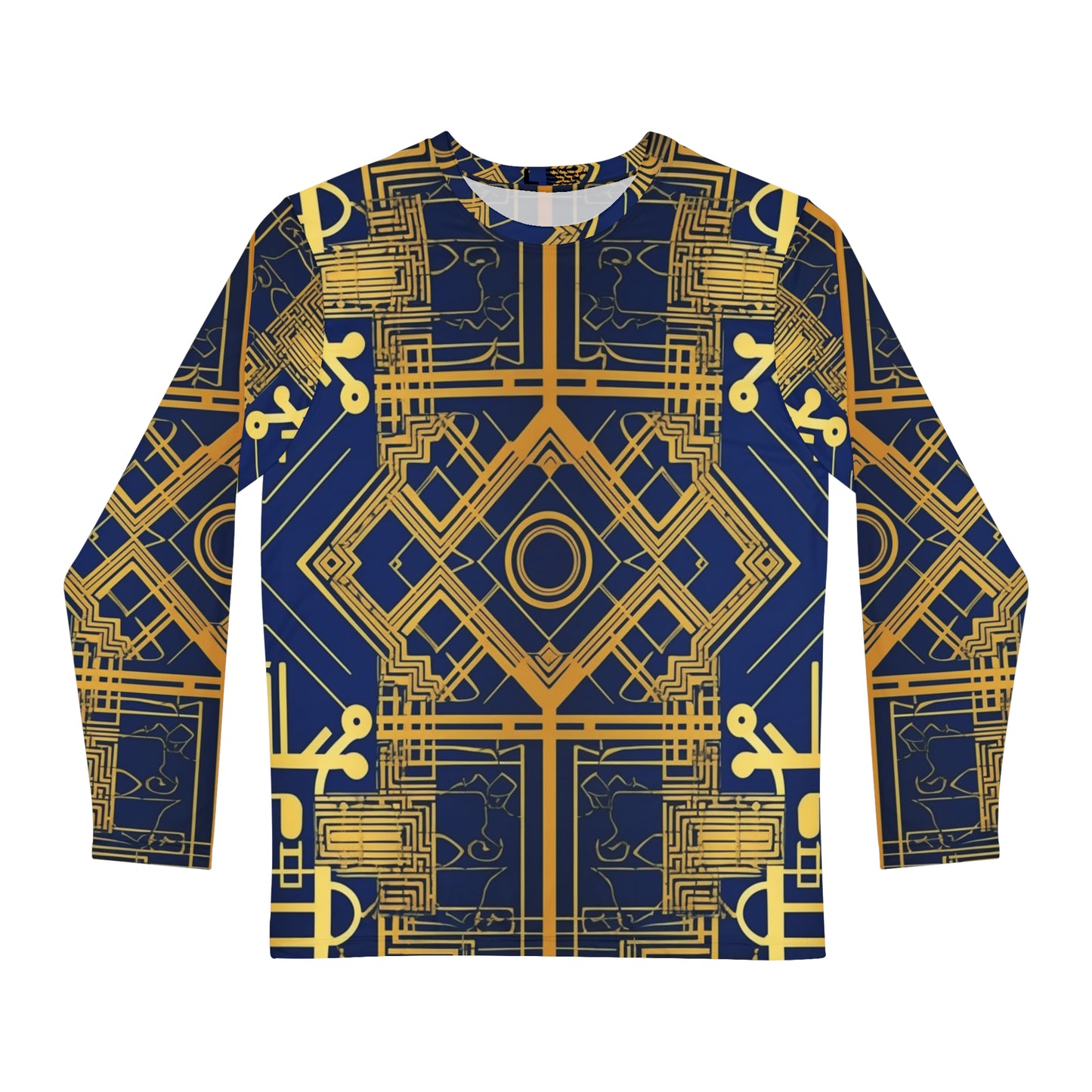 AFROFUTURISTIC KENTE 'THE DIGITAL MATRIX' | Adult Men's Long Sleeve Shirt | BLACK HISTORY 365 COLLECTION