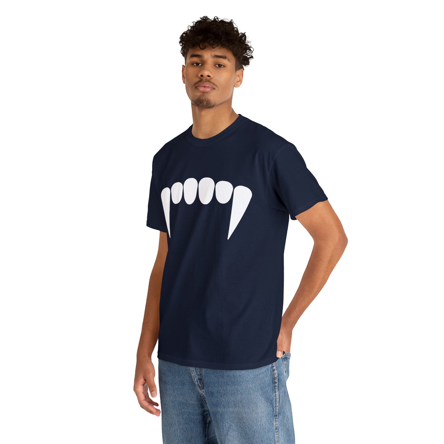 Fangs | Adult Unisex Heavy Cotton Tee | Vampire T-Shirt | Count MacCula