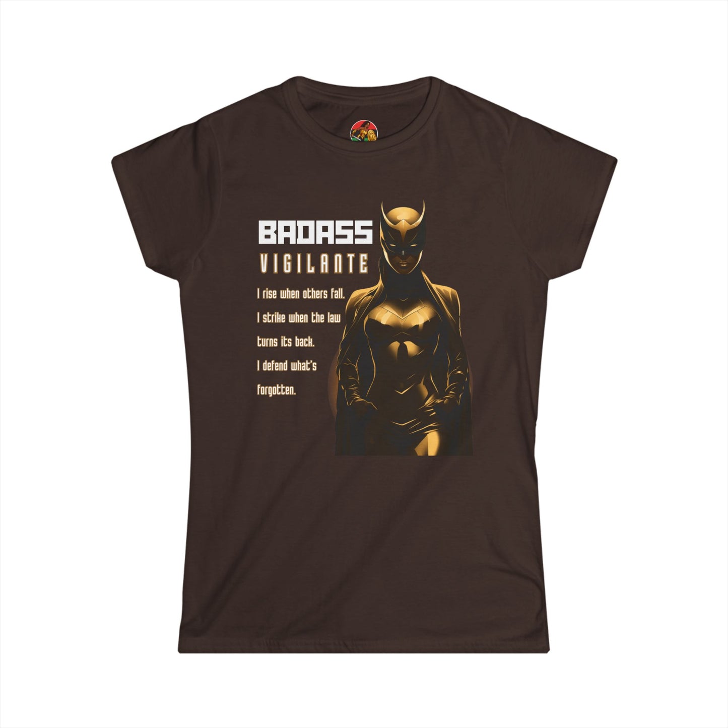 Badass Vigilante | Adult Women's Softstyle Tee | Badass Black Women Collection