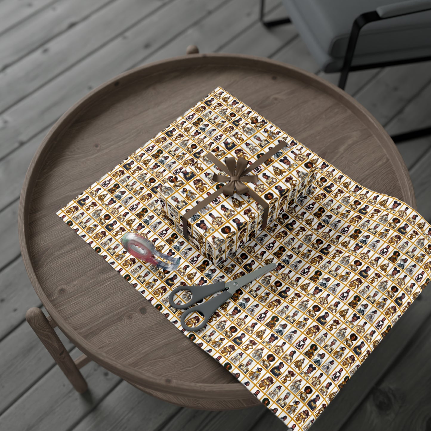 I AM A SUPERHERO (GOLD) | Luxury Gift Wrap Paper