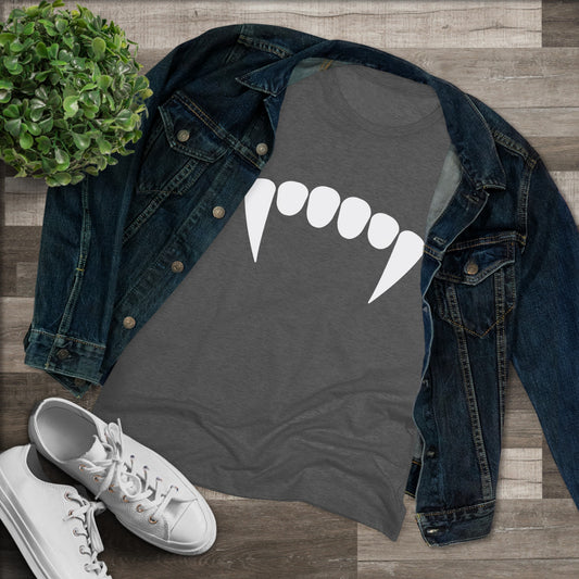 FANGS | Women's Triblend Tee | Vampire T-Shirt