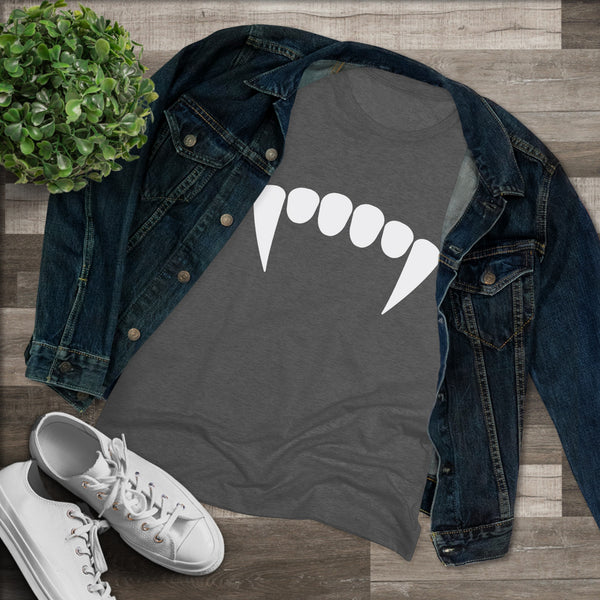 FANGS | Women's Triblend Tee | Vampire T-Shirt FANGS | Women's Triblend Tee | Vampire T-Shirt
