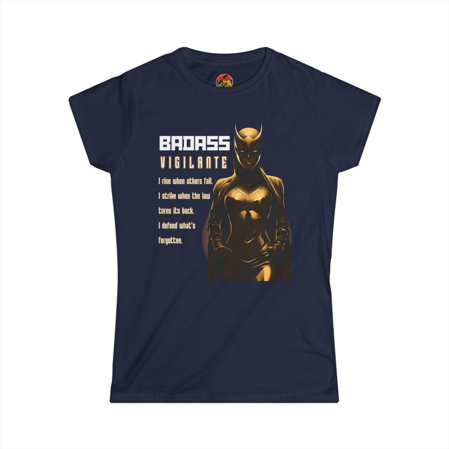 Badass Vigilante | Adult Women's Softstyle Tee | Badass Black Women Collection