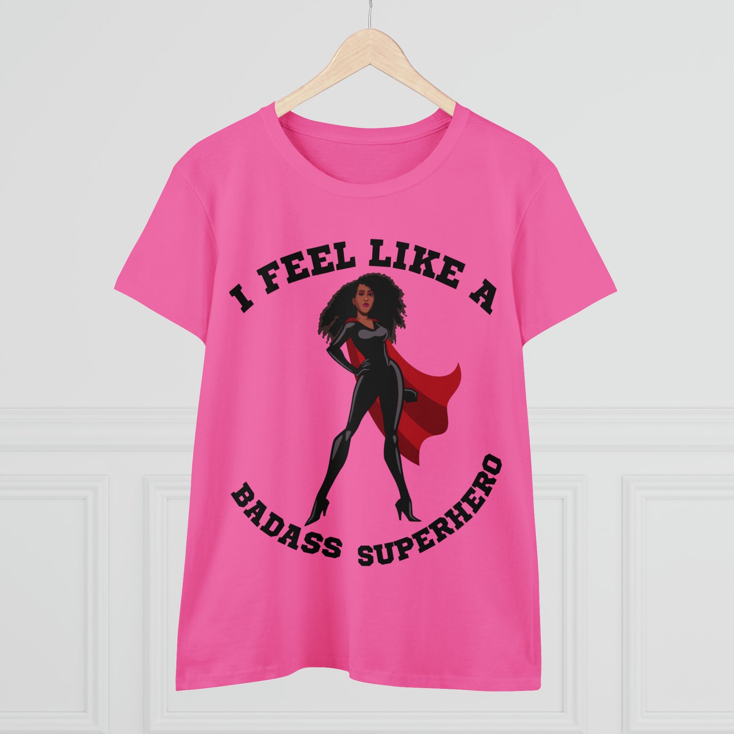 Badass Superhero Collection | Adult Women's Midweight Cotton Tee | Superhero Fashion