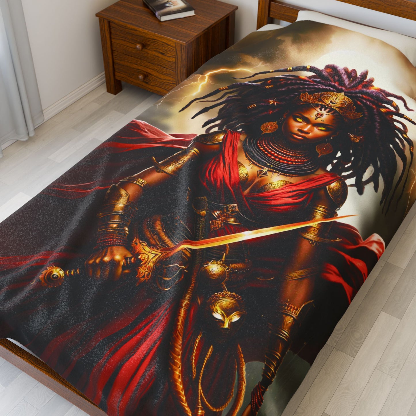 OYA WARRIOR GODDESS | Velveteen Reading Blanket