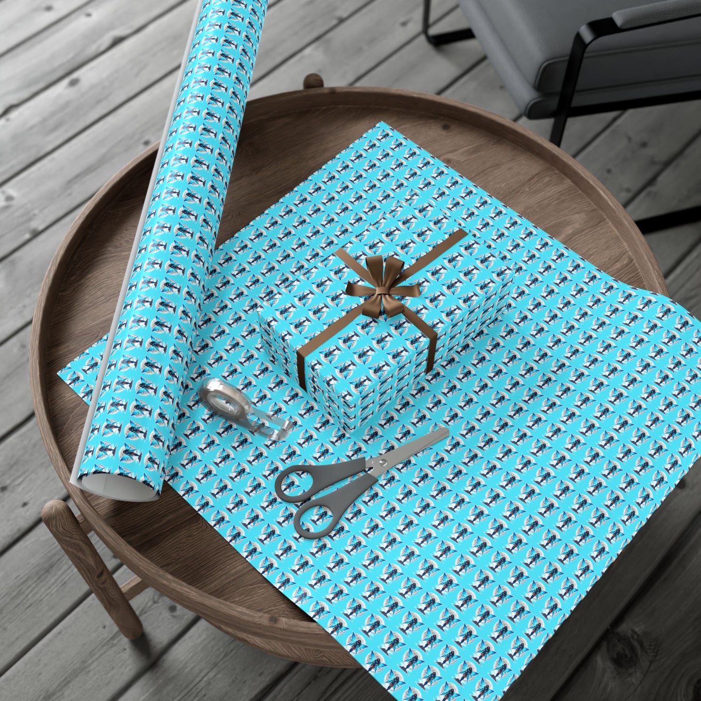 CELESTIAL BLUE FAIRY WARRIOR |  Gift Wrap | Turquoise Sky Edition
