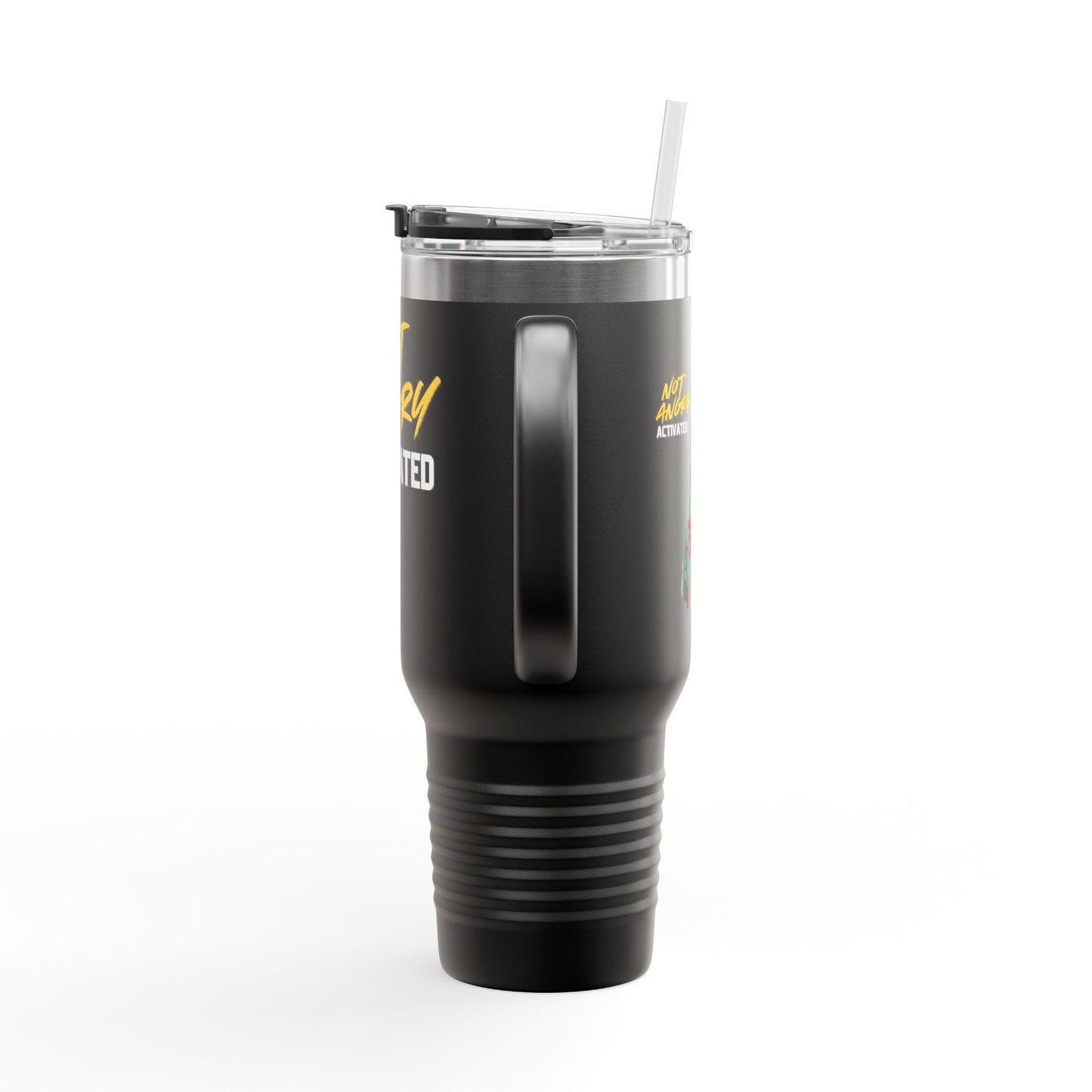 Not Angry. Activated. | 40oz Insulated Tumbler | Female Women Vigilante Collection