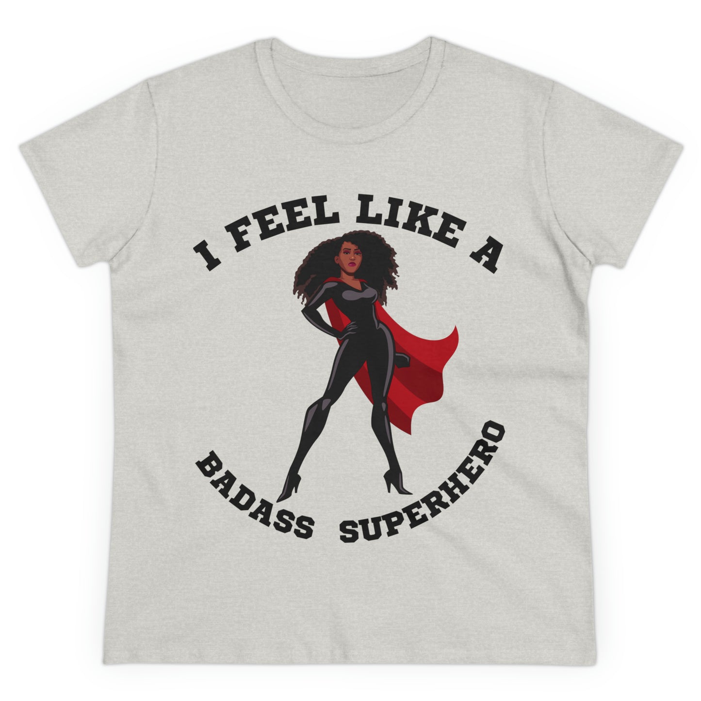 Badass Superhero Collection | Adult Women's Midweight Cotton Tee | Superhero Fashion