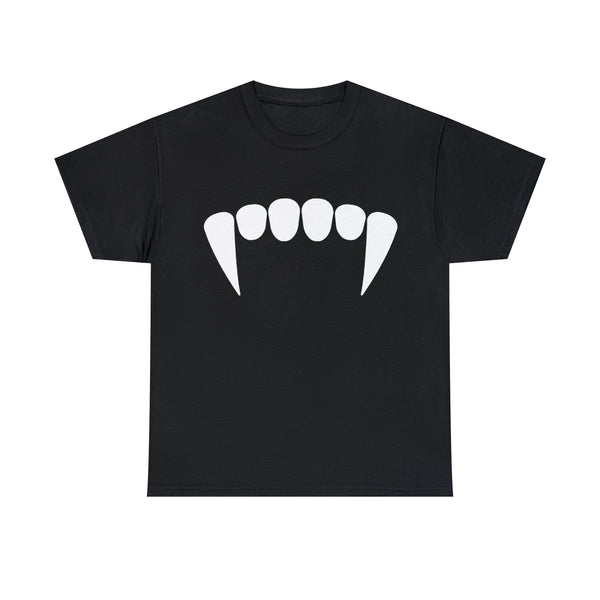 Fangs | Adult Unisex Heavy Cotton Tee | Vampire T-Shirt | Count MacCula Fangs | Adult Unisex Heavy Cotton Tee | Vampire T-Shirt | Count MacCula