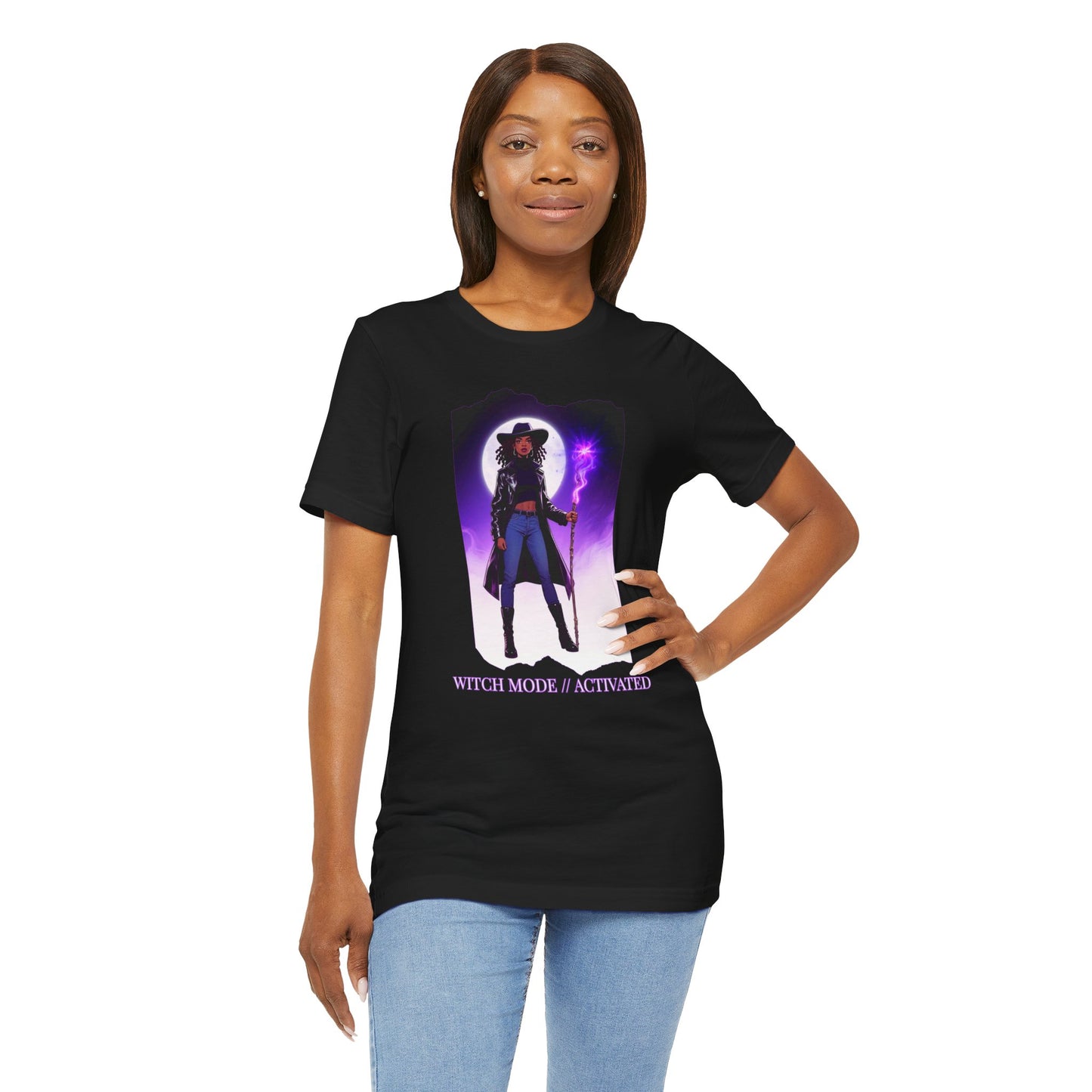 WITCH MODE // ACTIVATED | Sorceress Witch Graphic Tee for Bold Women, Everyday Magic & Power Style