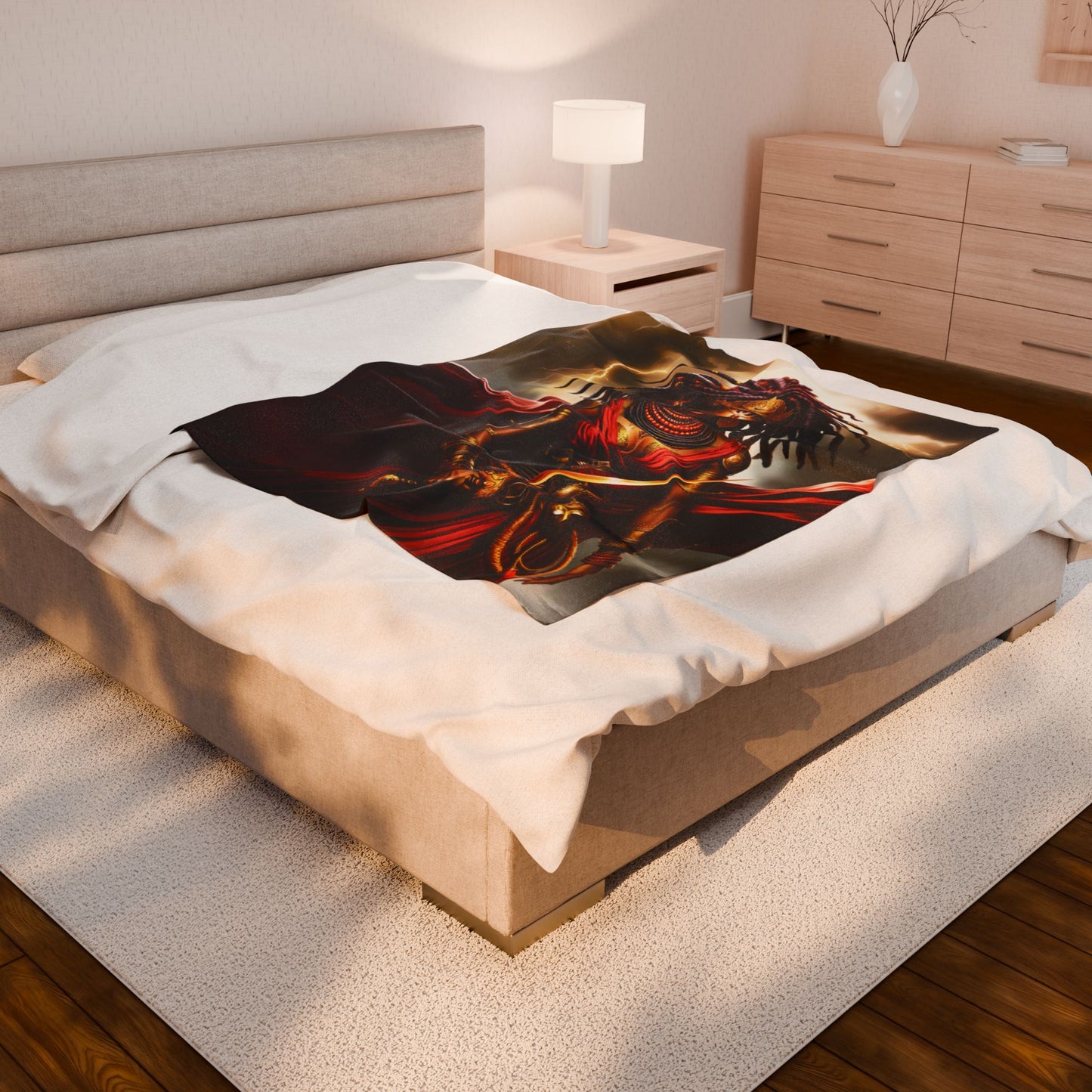 OYA WARRIOR GODDESS | Velveteen Reading Blanket