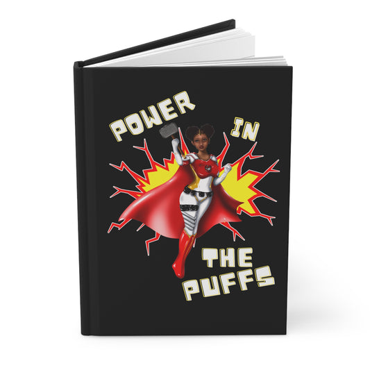 Power in the Puffs Superhero |   Hardcover Journal Matte | Superhero Accessories