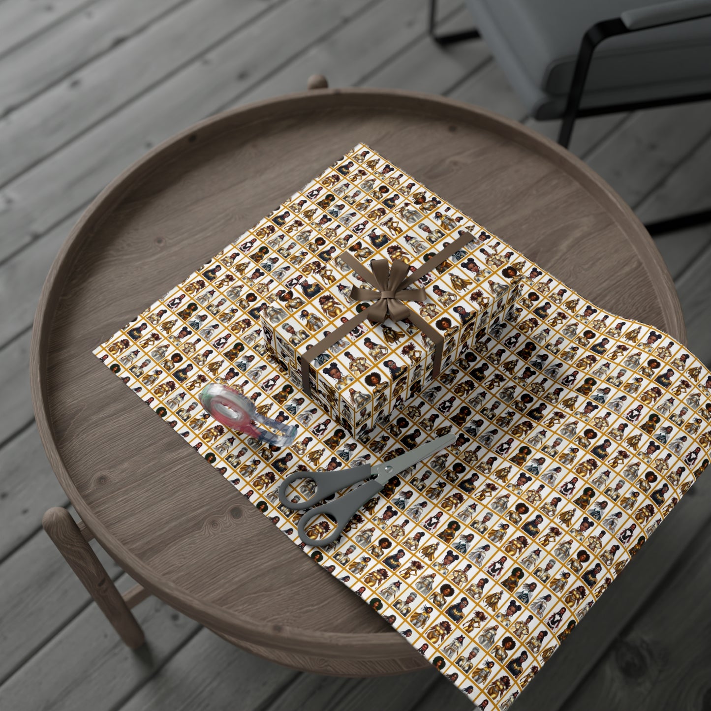I AM A SUPERHERO (GOLD) | Luxury Gift Wrap Paper