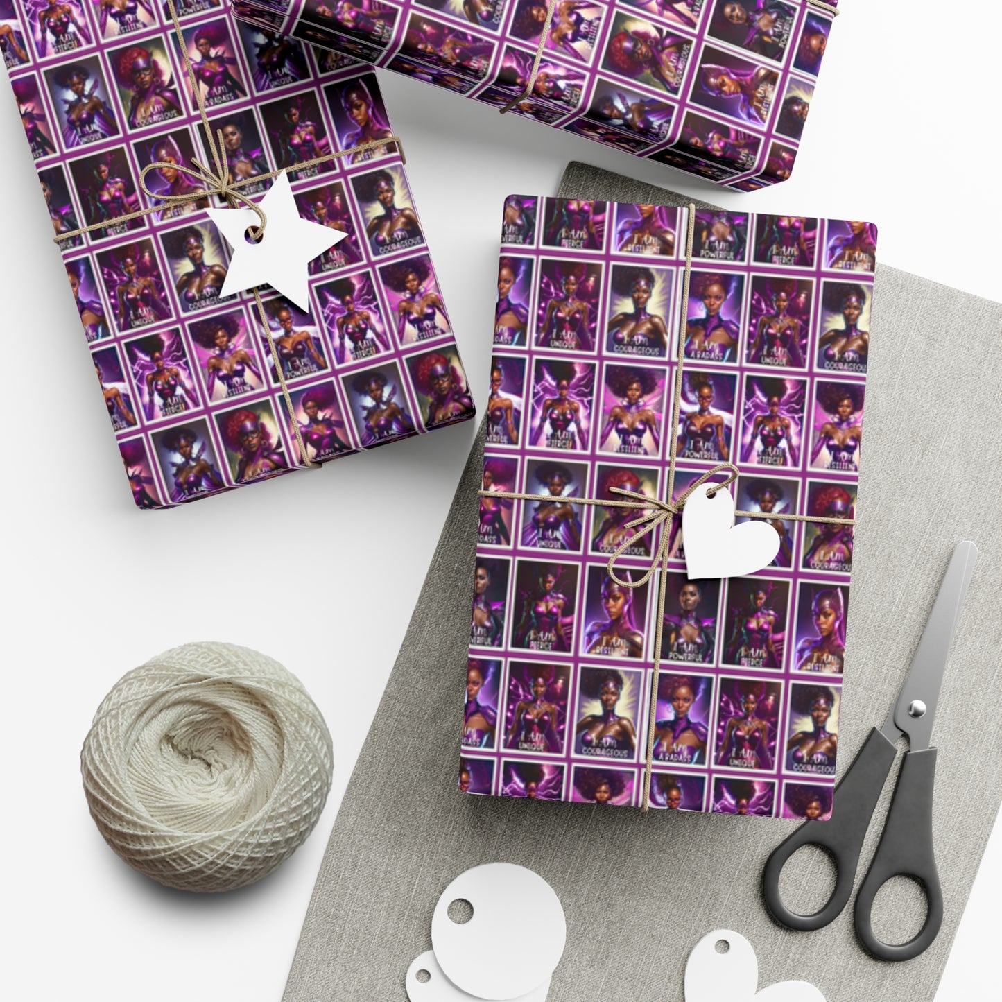 I AM A SUPERHERO | Gift Wrap Paper | Affirmations Accessories