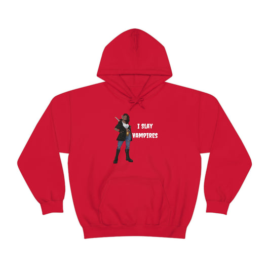 I Slay Vampires | Adult Unisex Heavy Blend™ Hooded Sweatshirt | African American Hoodie