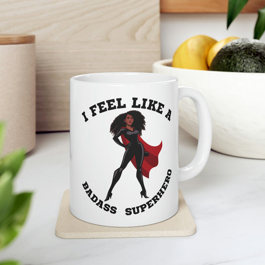 Badass Superhero | Ceramic Mug 11oz | Superhero Lifestyle and Accessories