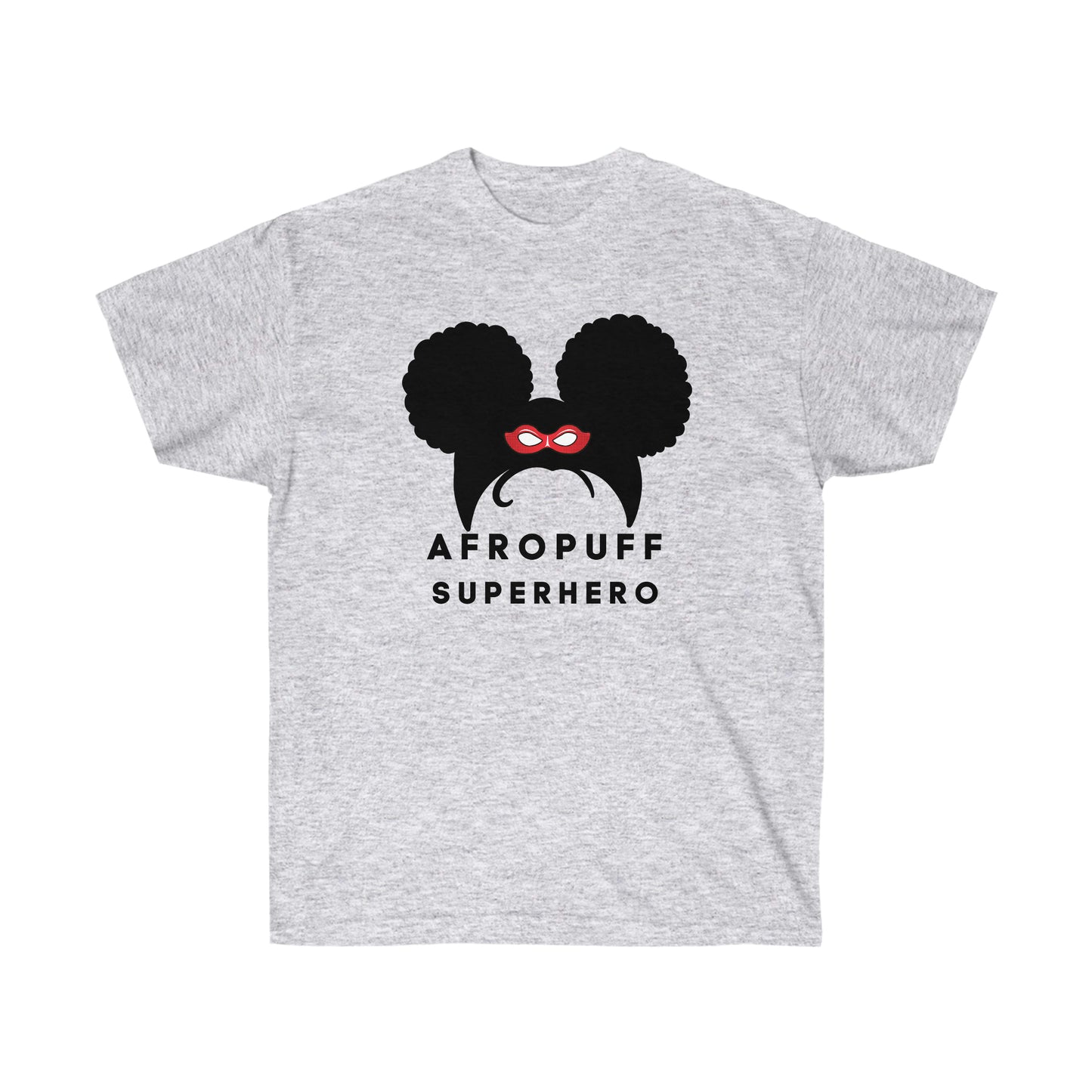 Afro Puff Superhero | Adult Unisex Ultra Cotton Tee | Superhero Fashion