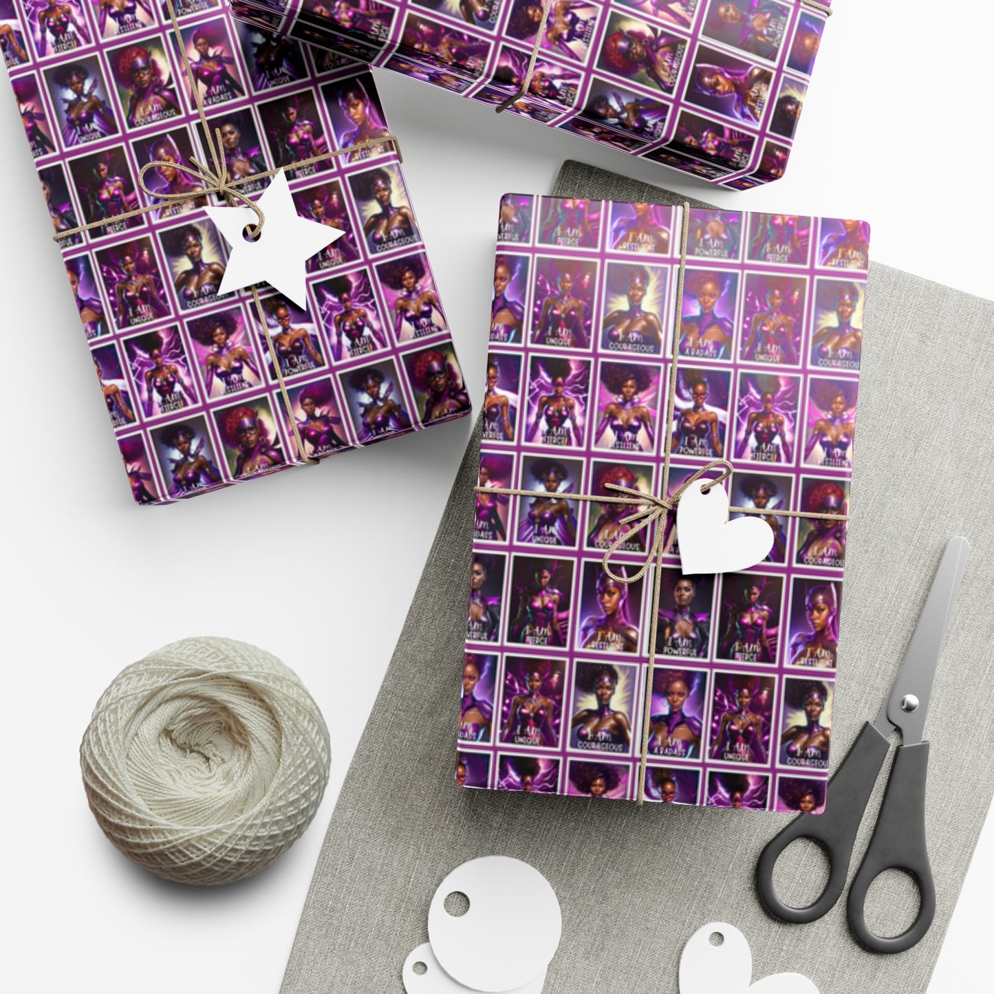 I AM A SUPERHERO | Gift Wrap Paper | Affirmations Accessories