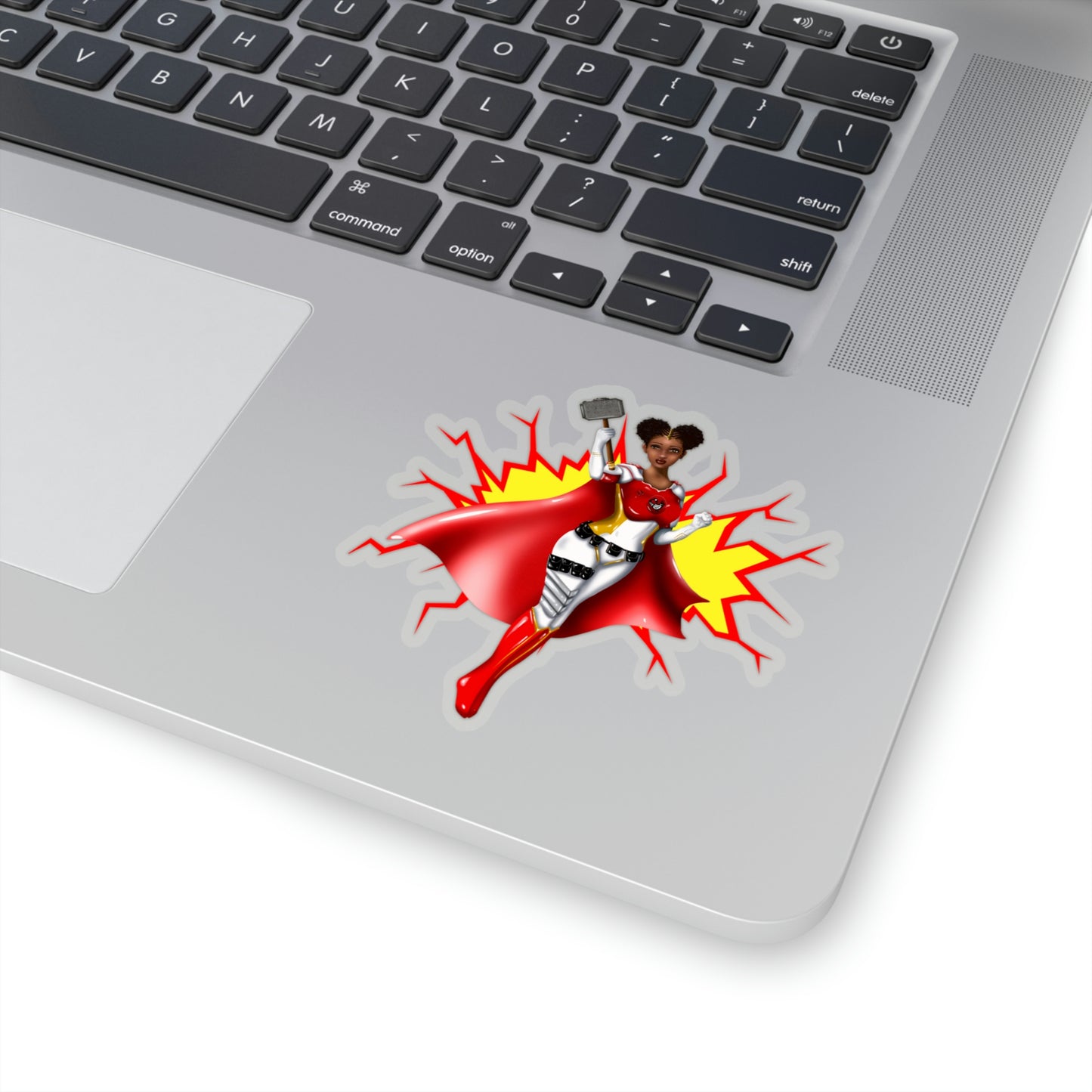 Power in the Puffs Superhero | Kiss-Cut Stickers | African American Stickers