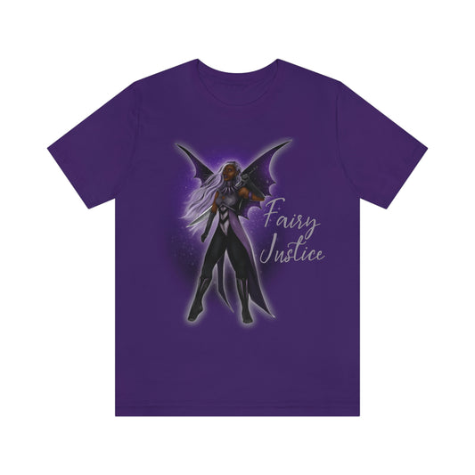 Dark Fairy Justice | Adult Unisex Jersey Short Sleeve Tee | Black Fae Day Fashion