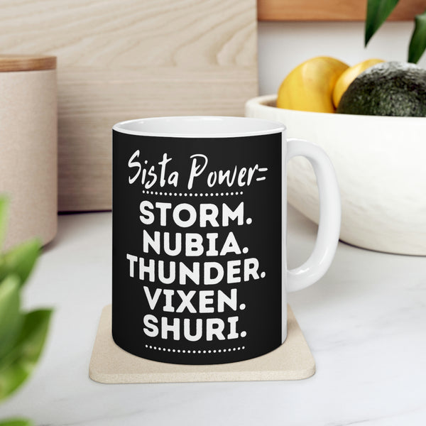 Sista Power Superhero NAMES | Ceramic Mug 11oz | African American Coffee Mugs Sista Power Superhero NAMES | Ceramic Mug 11oz | African American Coffee Mugs