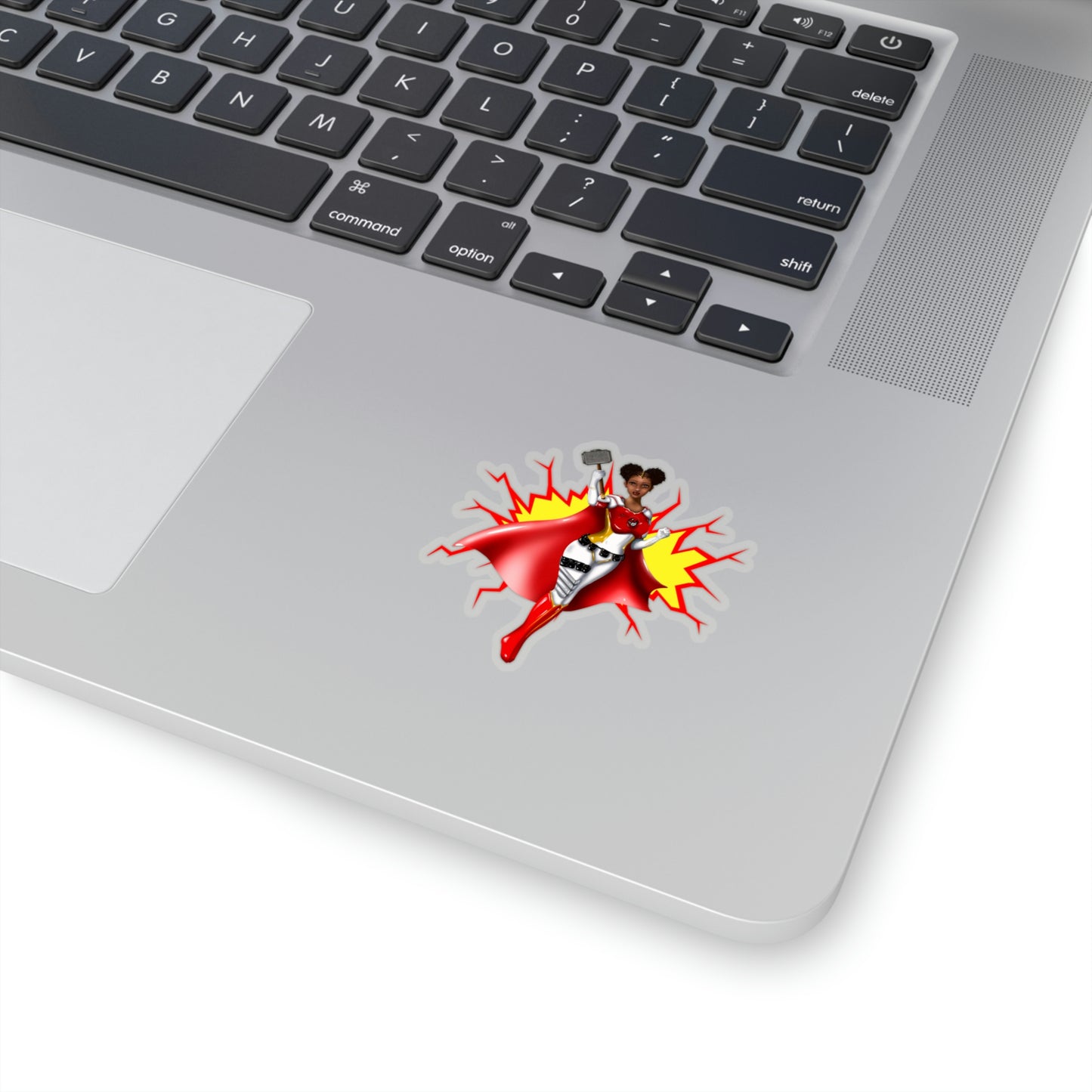Power in the Puffs Superhero | Kiss-Cut Stickers | African American Stickers
